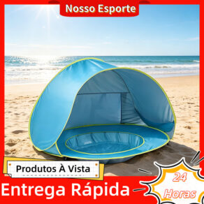 Tenda Barraca De Praia Com Piscina Para Praia E Piscina Infantil Solar UV