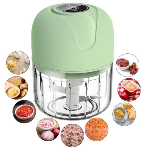 Processador Triturador Sem Fio Elétrico De Alimentos Para Legumes Alho Gengibre 250ML