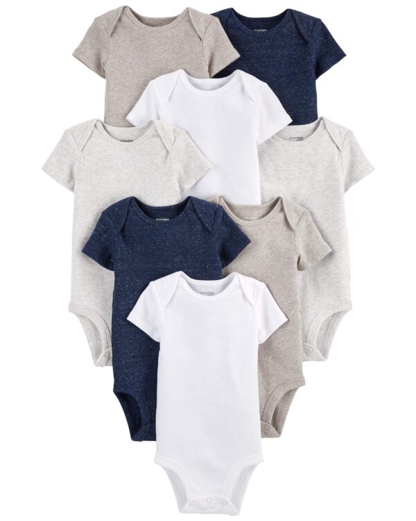 Body Pacote com 8 bodies de manga curta Simple Joys by Carter'sUnisex Bebê