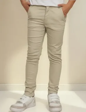 Calça de Sarja Infantil e Juvenil Esporte Fino Look Moderno