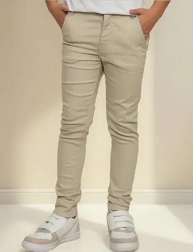 Calça de Sarja Infantil e Juvenil Esporte Fino Look Moderno