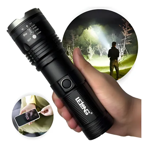 Lanterna Tática Sabre de Luz Mais Forte do Mundo Led Militar Super