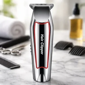 Maquina Cortar Cabelo Aparar Barba Kemei Km-032 Acabamento