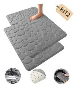 Kit 2 Tapetes para Banheiro Antiderrapante Super Soft