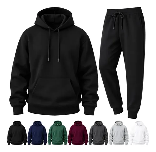 Conjunto Moletom Masculino,Incluir Casaco com Capuz e Calças
