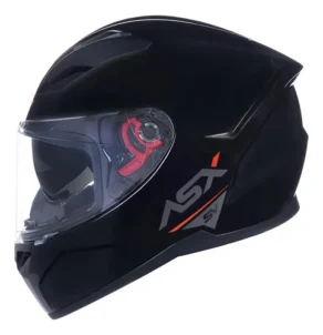 Capacete Moto Asx City Sv com Óculos Masculino Feminino Preto Monocolor Brilhante 58