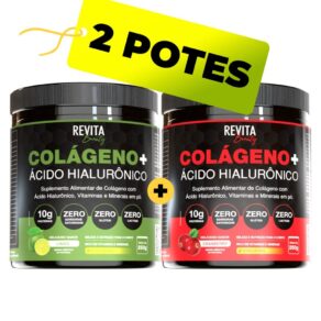 Colágeno com Ácido Hialurônico | Sabor CRANBERRY e LIMÃO Zero Açúcar e Verisol - Envio Rápido