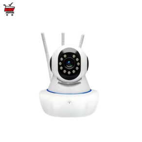 Câmera IP Wi-Fi 360° Robô 3 Antenas Visão Noturna Full HD Microfone Áudio