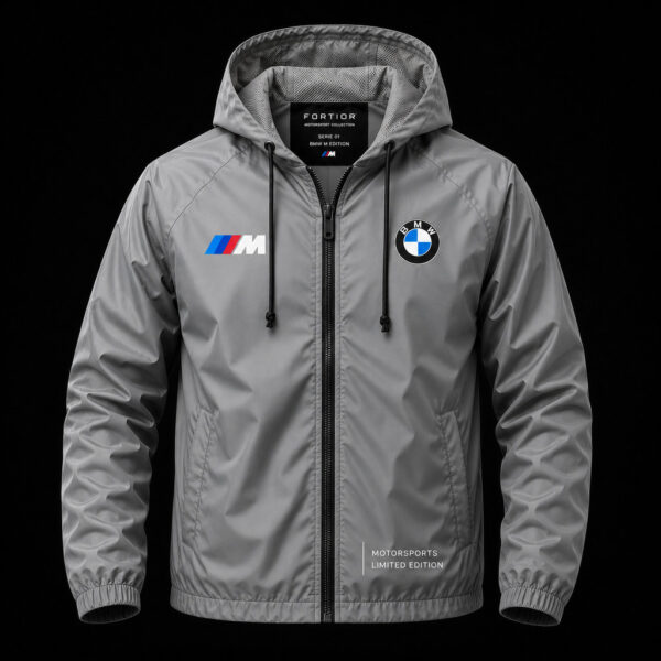 Jaqueta Corta Vento Impermeável Masculina Premium com Capuz 100% Poliéster Leve Motorsports Edition