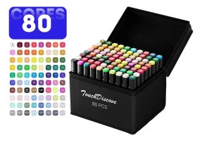 D_NQ_NP_2X_751080-MLB86025650384_062025-F-conjunto-canetas-marcador-canetinha-ponta-dupla-80-cores-kit