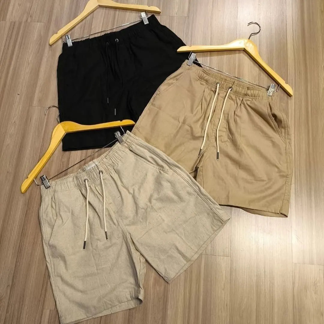 Kit 3 Bermuda Sarja Colorida Premium Masculino Diversa Cores